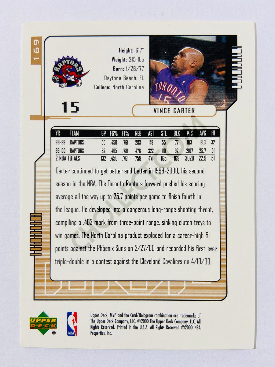 Vince Carter – Toronto Raptors 2000-01 Upper Deck MVP #169
