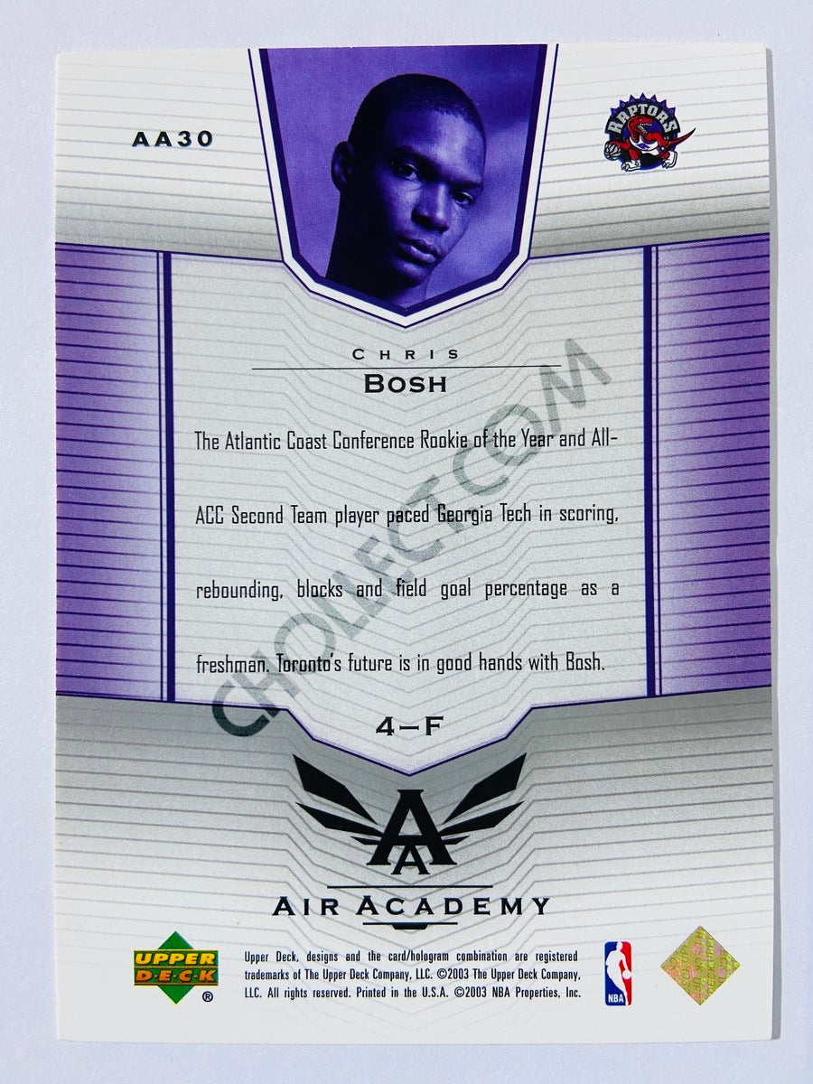 Chris Bosh - Toronto Raptors 2003-04 Upper Deck Air Academy Rookie #30