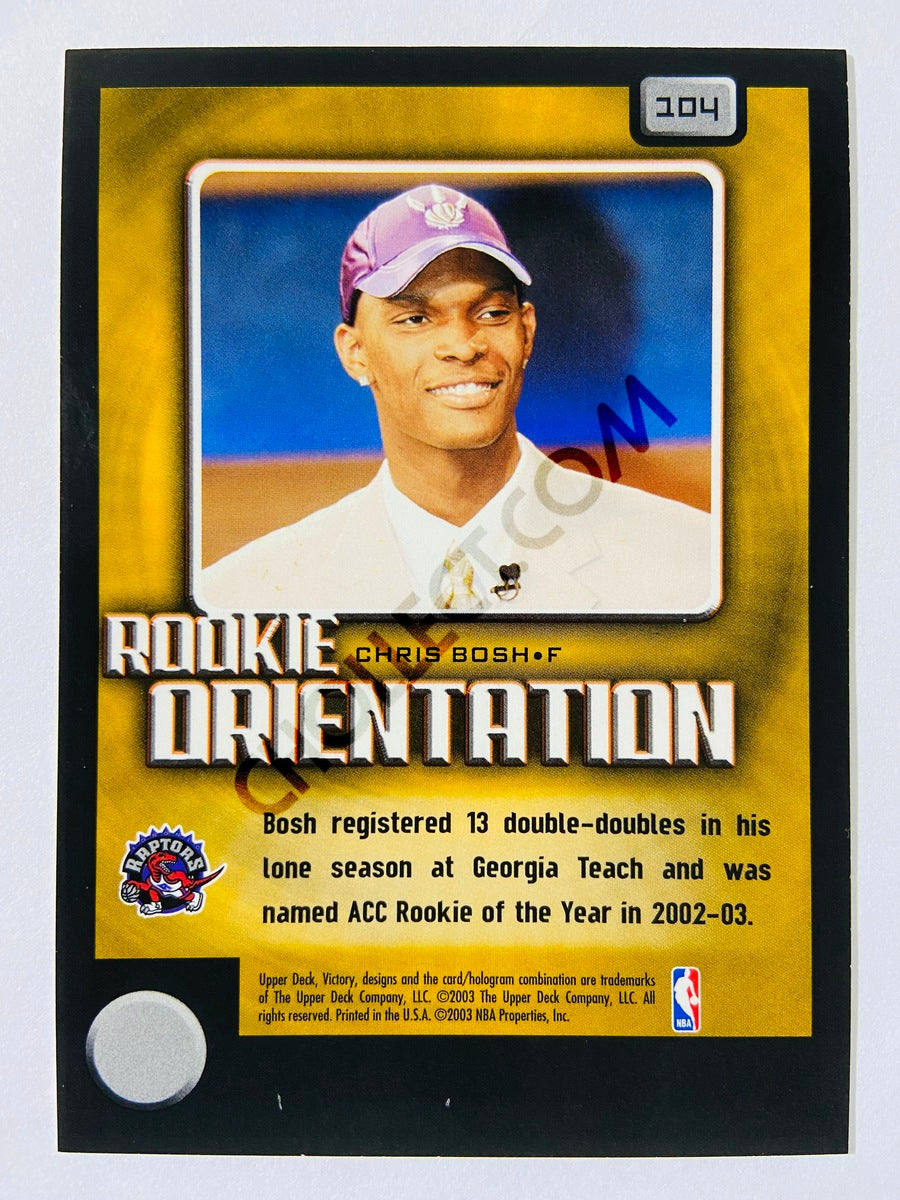 Chris Bosh - Toronto Raptors 2003-04 Upper Deck Victory Rookie Orientation #104