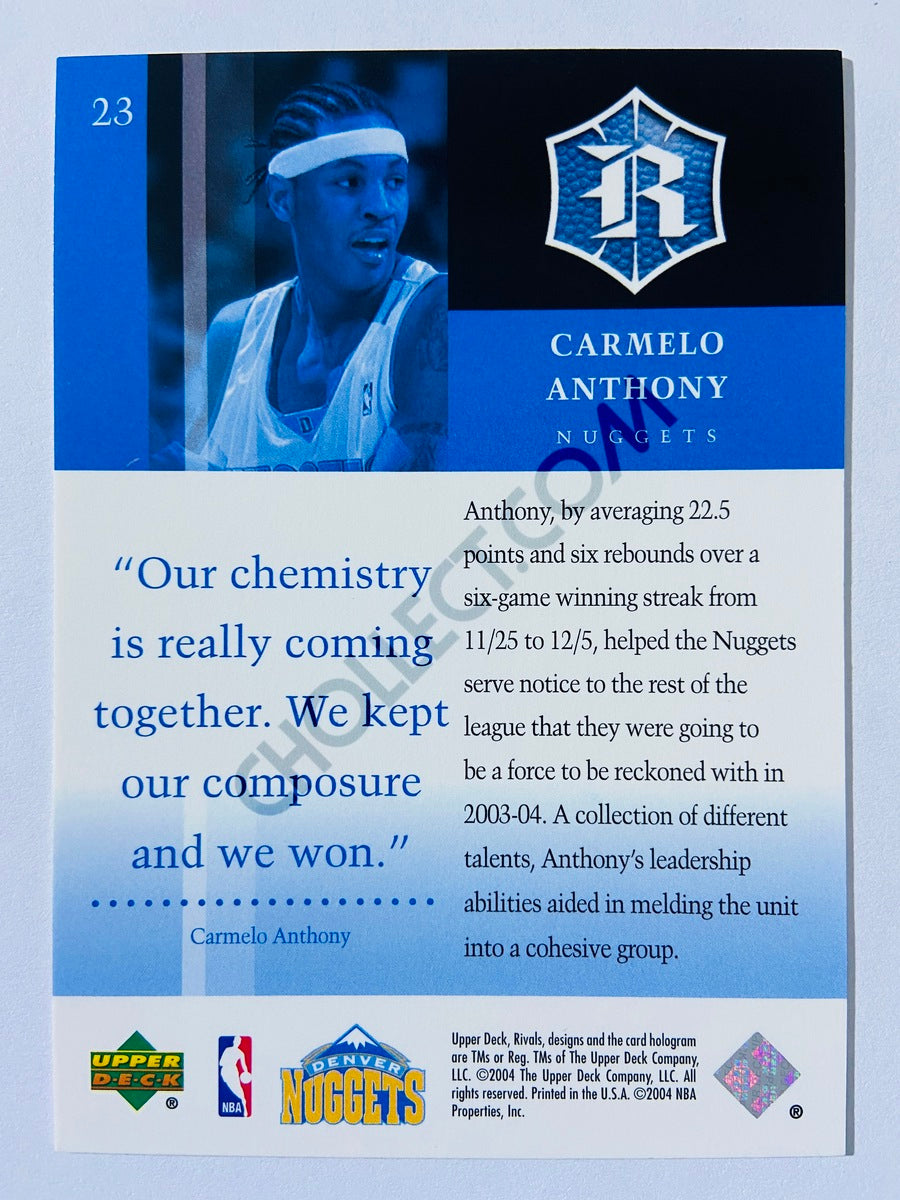 Carmelo Anthony - Denver Nuggets 2004-05 Upper Deck Rivals #23