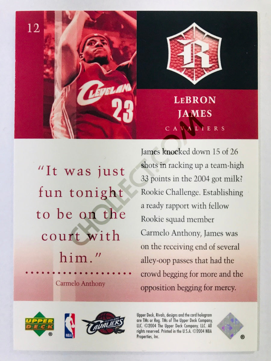LeBron James - Cleveland Cavaliers 2004-05 Upper Deck Rivals #12