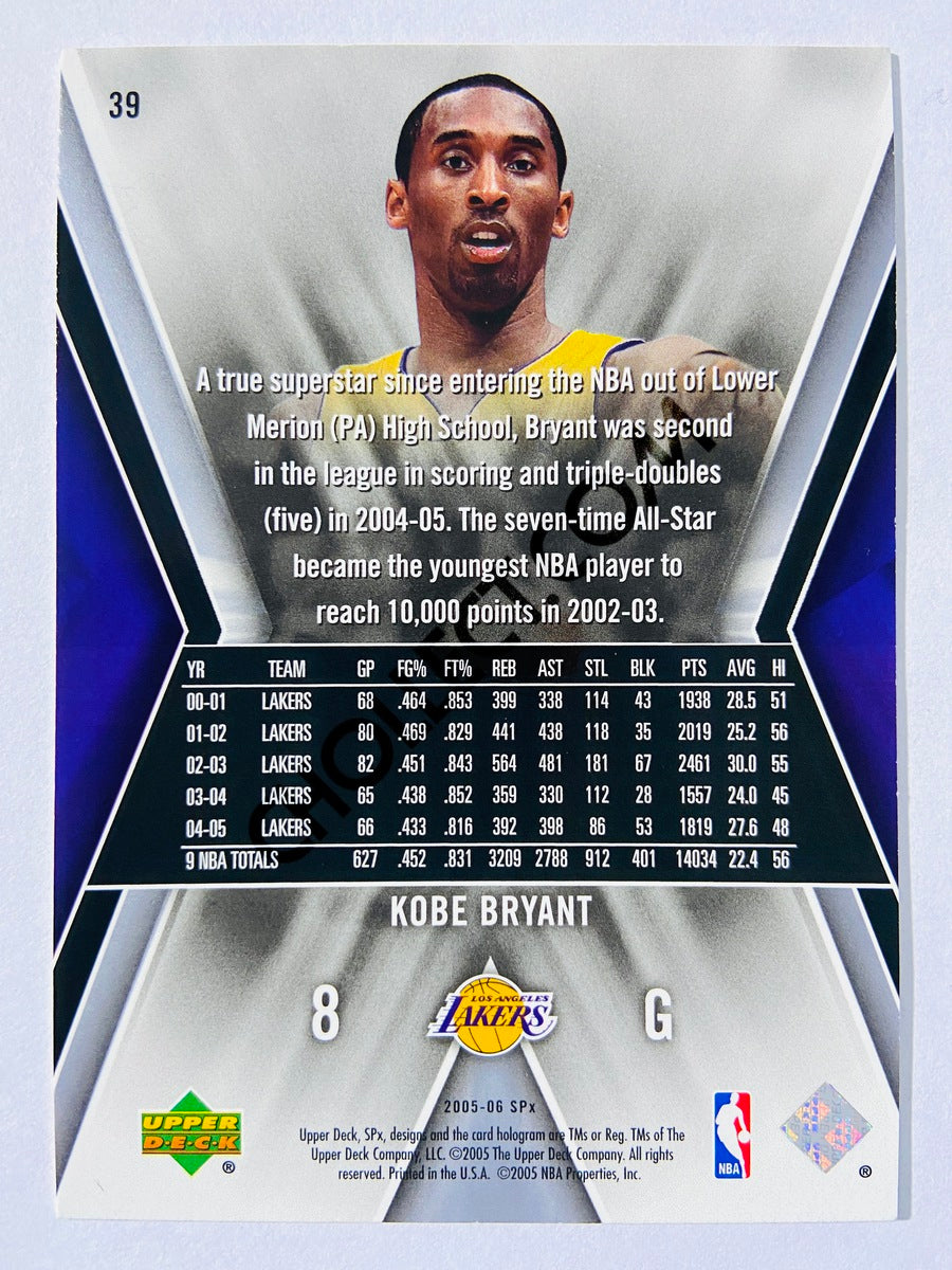 Kobe Bryant - Los Angeles Lakers 2005-06 Upper Deck SPX #39