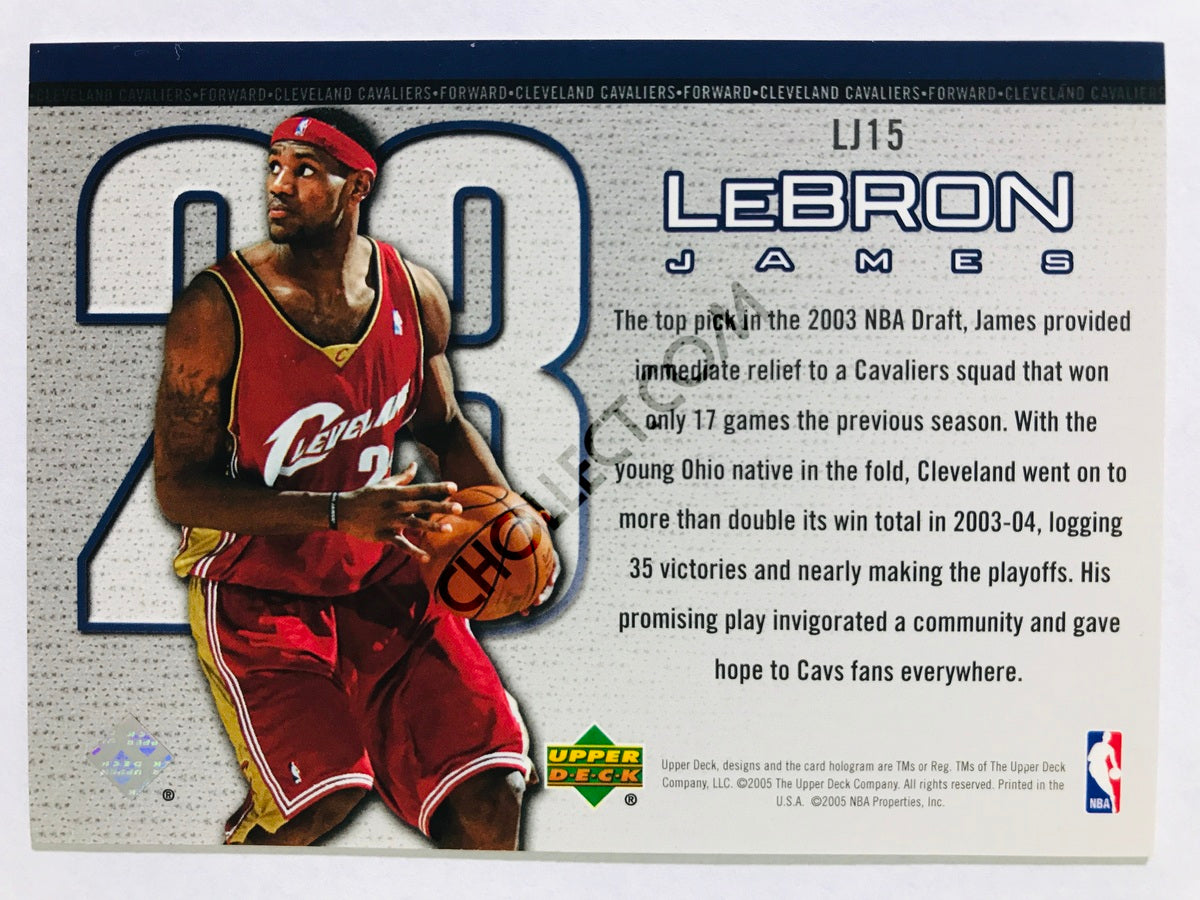 LeBron James - Cleveland Cavaliers 2005-06 Upper Deck Lebron Bonus Insert #LJ15