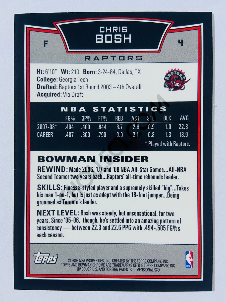 Chris Bosh - Toronto Raptors 2007-08 Topps Bowman Chrome #4