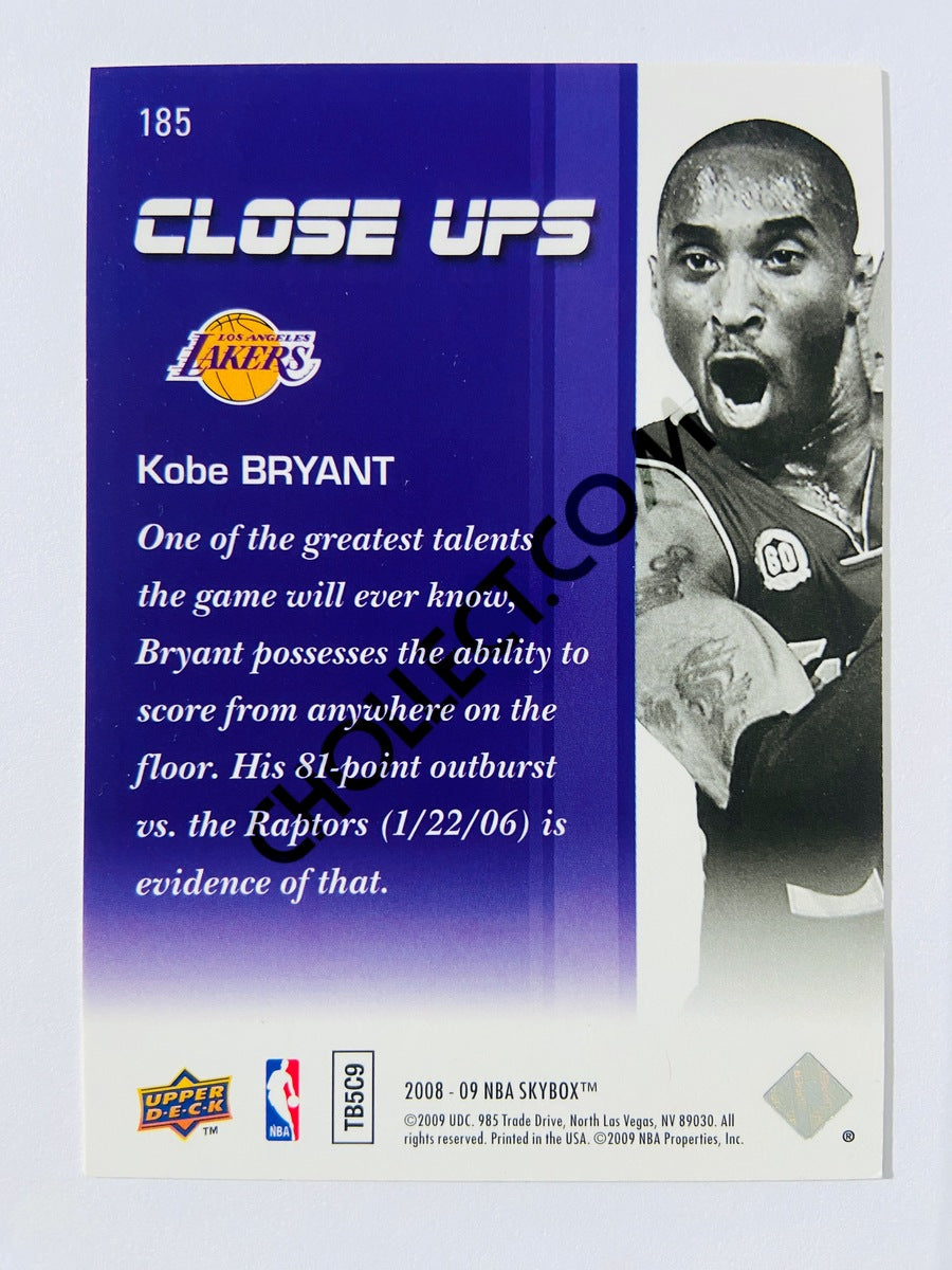 Kobe Bryant - Los Angeles Lakers 2008-09 Skybox Close Ups #185