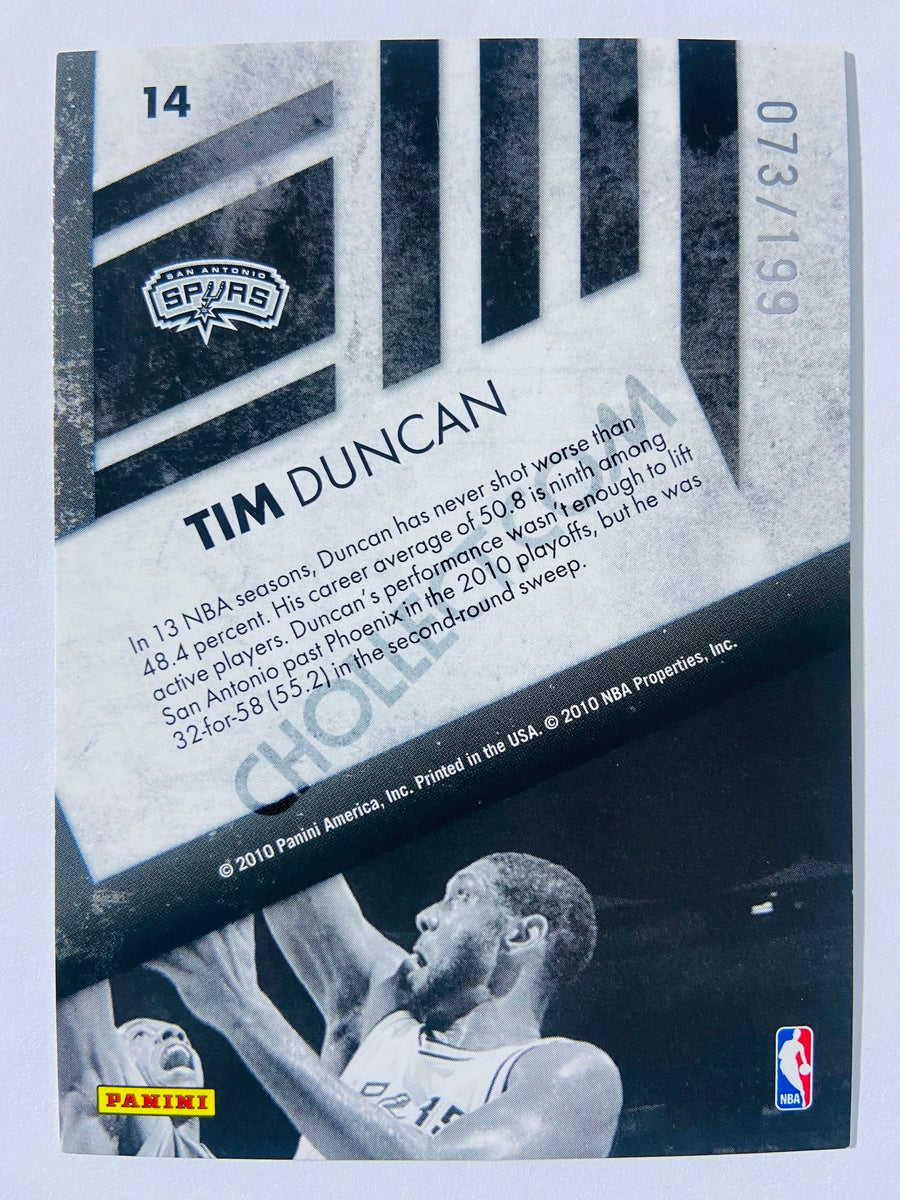 Tim Duncan - San Antonio Spurs 2010-11 Panini Rookies & Stars Sharp Shooters #14 | 073/199