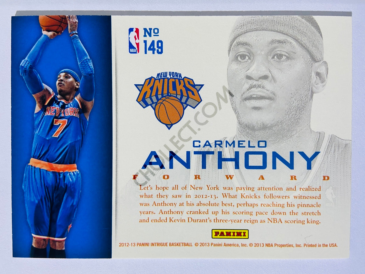 Carmelo Anthony - New York Knicks 2012-13 Panini Intrigue Intriguing Player #149