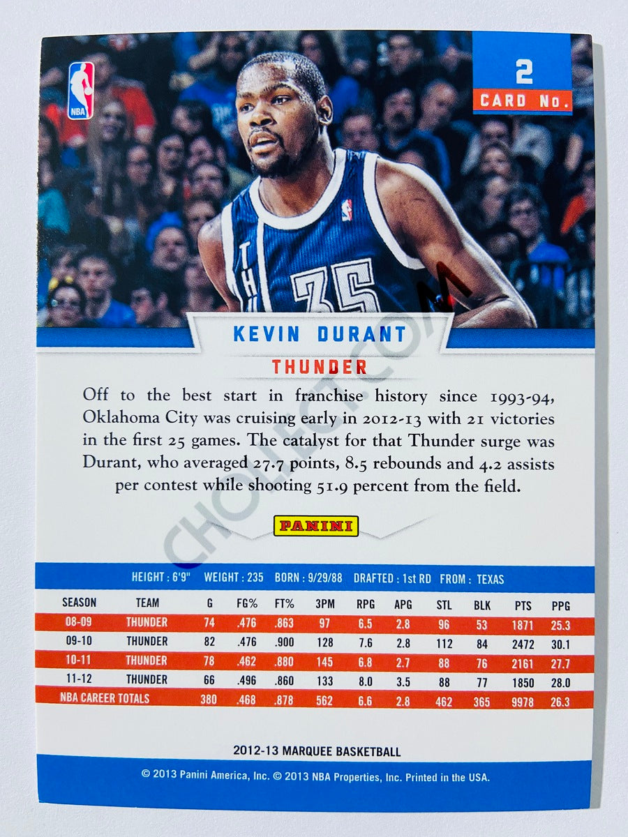 Kevin Durant – Oklahoma City Thunder 2012-13 Panini Marquee #2
