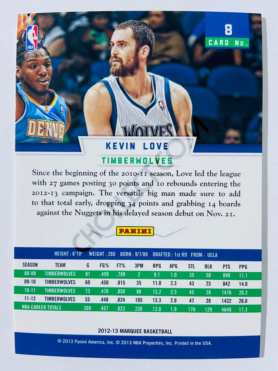 Kevin Love – Minnesota Timberwolves 2012-13 Panini Marquee #8