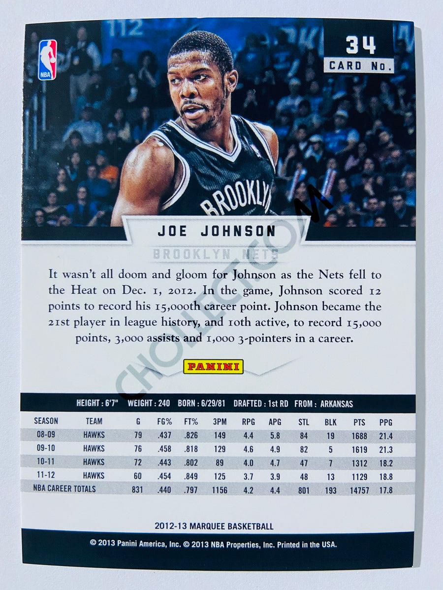 Joe Johnson – Brooklyn Nets 2012-13 Panini Marquee #34