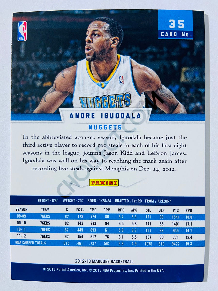Andre Iguodala – Denver Nuggets 2012-13 Panini Marquee #35