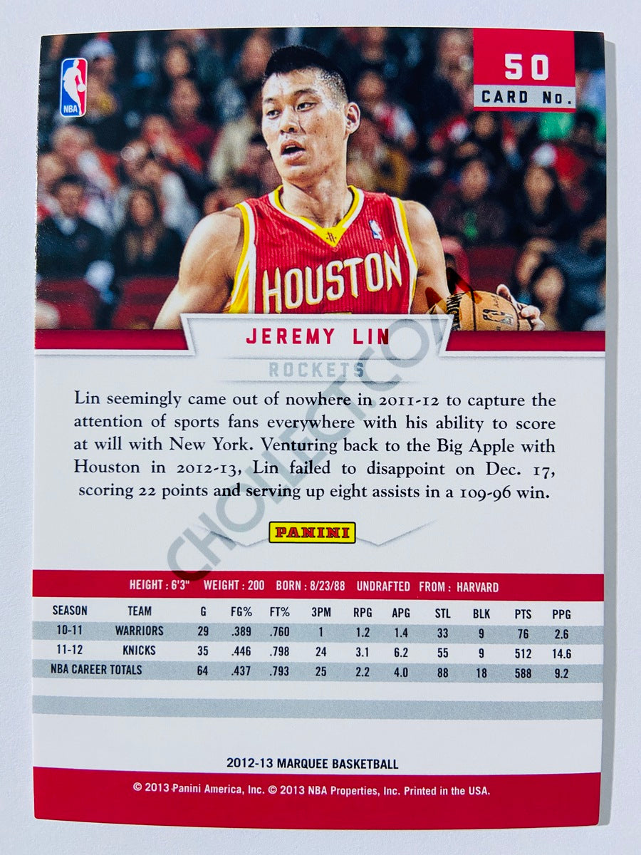 Jeremy Lin – Houston Rockets 2012-13 Panini Marquee #50