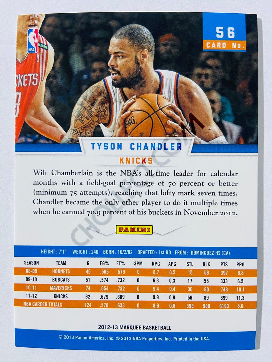 Tyson Chandler – New York Knicks 2012-13 Panini Marquee #56