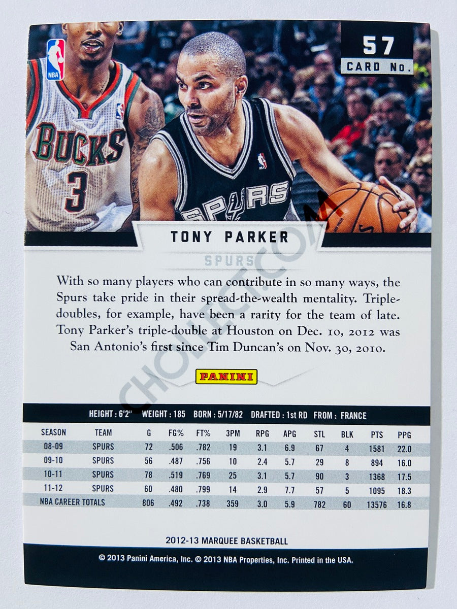 Tony Parker – San Antonio Spurs 2012-13 Panini Marquee #57