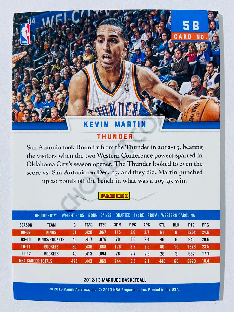 Kevin Martin – Oklahoma City Thunder 2012-13 Panini Marquee #58
