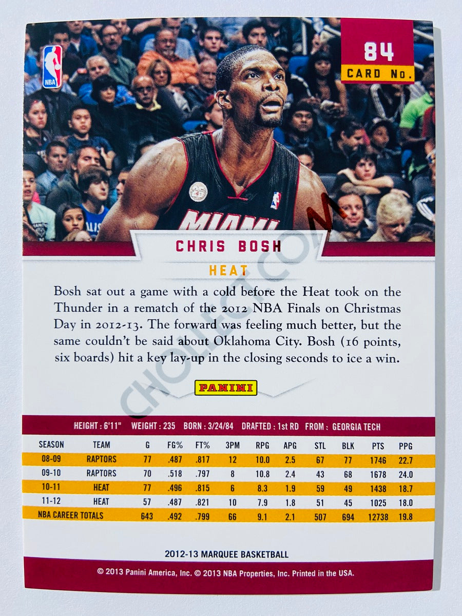 Chris Bosh – Miami Heat 2012-13 Panini Marquee #84