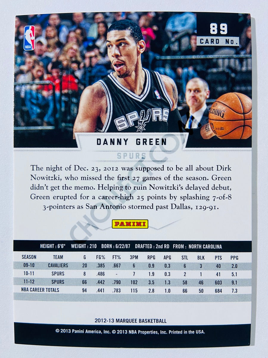 Danny Green – San Antonio Spurs 2012-13 Panini Marquee #89