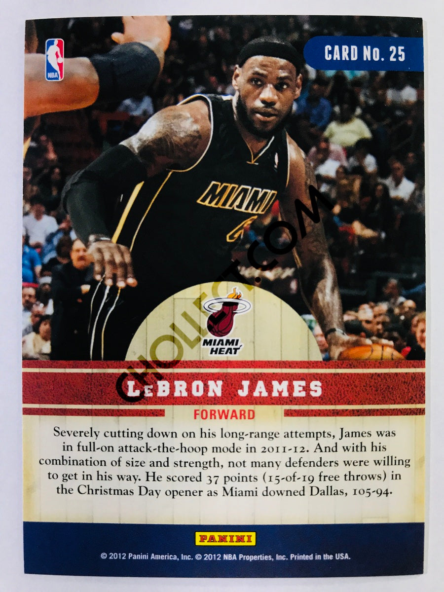 LeBron James - Miami Heat 2011-12 Panini Past & Present Changing Times #25