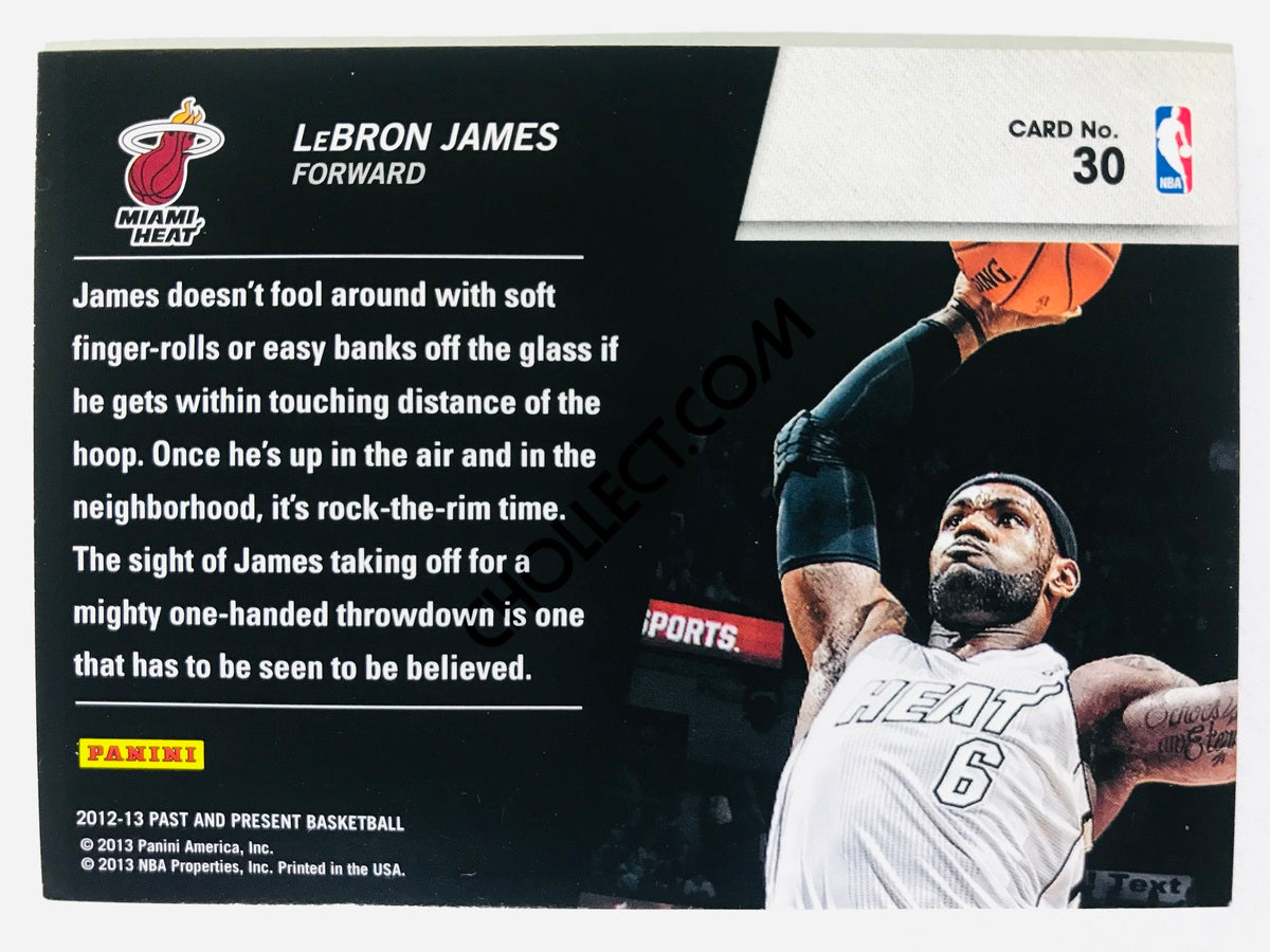 LeBron James - Miami Heat 2012-13 Panini Past & Present Shattered Cracked Ice #30