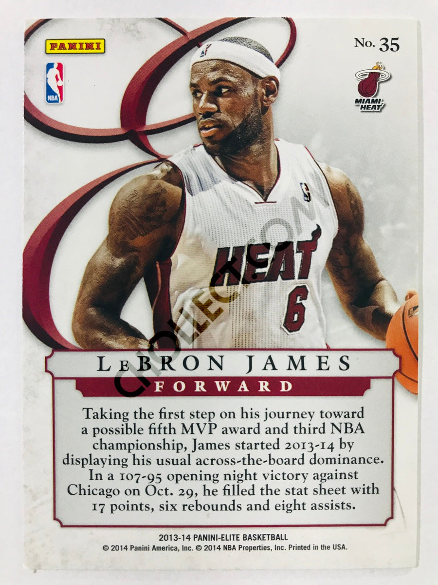 LeBron James - Miami Heat 2013-14 Panini Elite Series #35