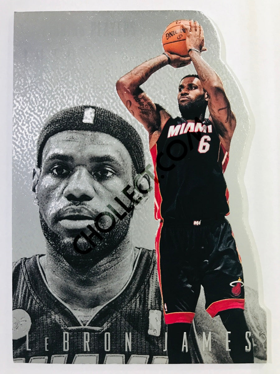 LeBron James - Miami Heat 2013-14 Panini Intrigue Intriguing Player Die Cut Parallel #4