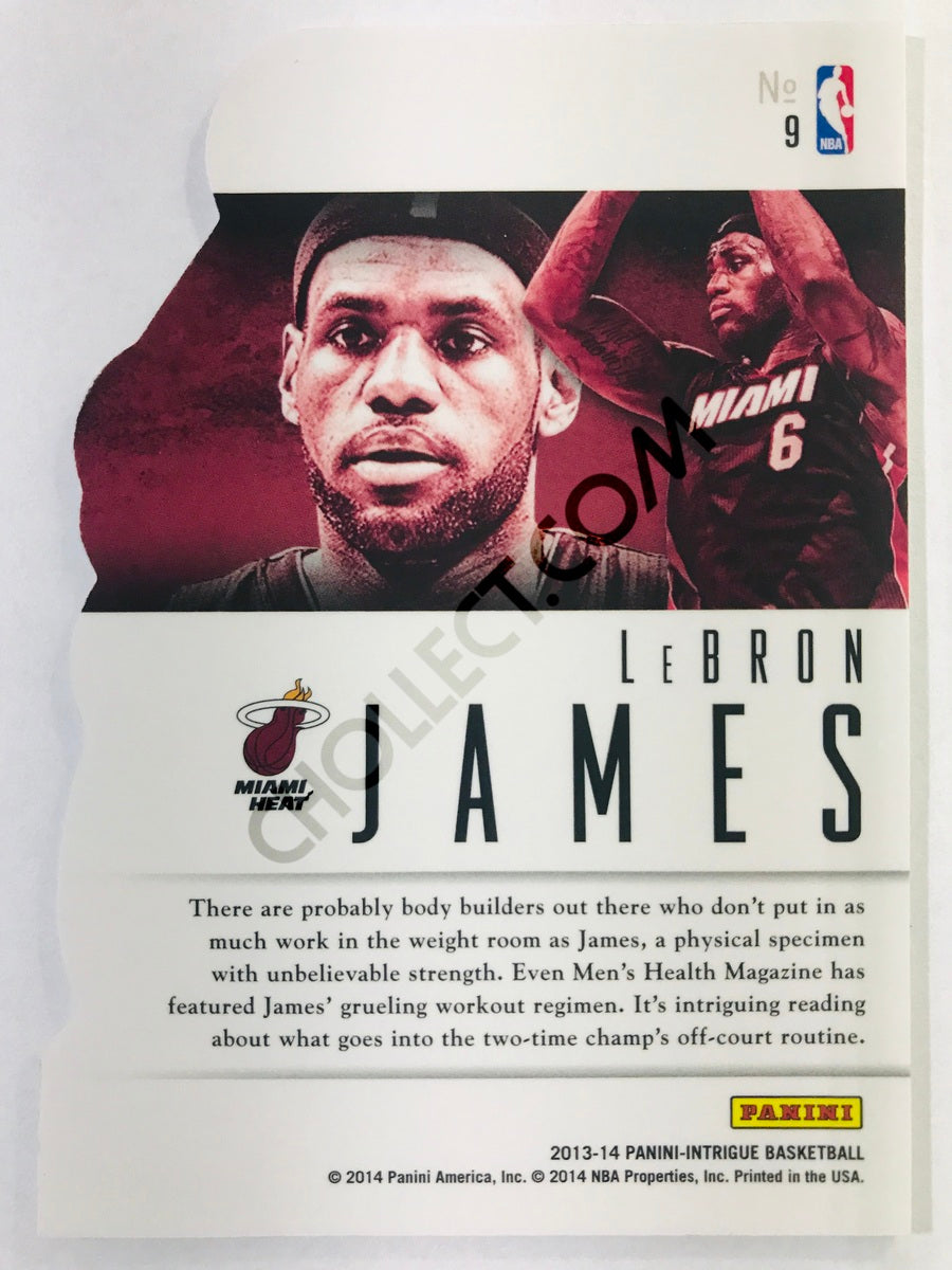 LeBron James - Miami Heat 2013-14 Panini Intrigue Intriguing Player Die Cut Parallel #9