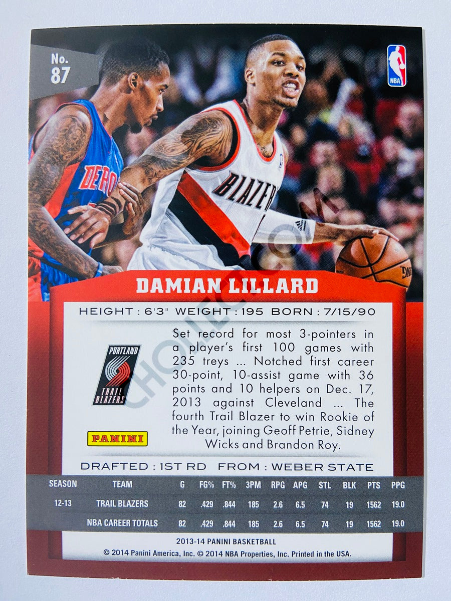 Damian Lillard - Portland Trail Blazers 2013-14 Panini Panini #87
