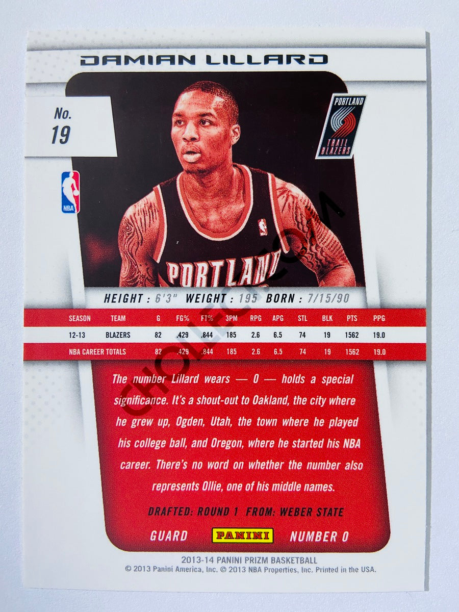 Damian Lillard - Portland Trail Blazers 2013-14 Panini Prizm #19