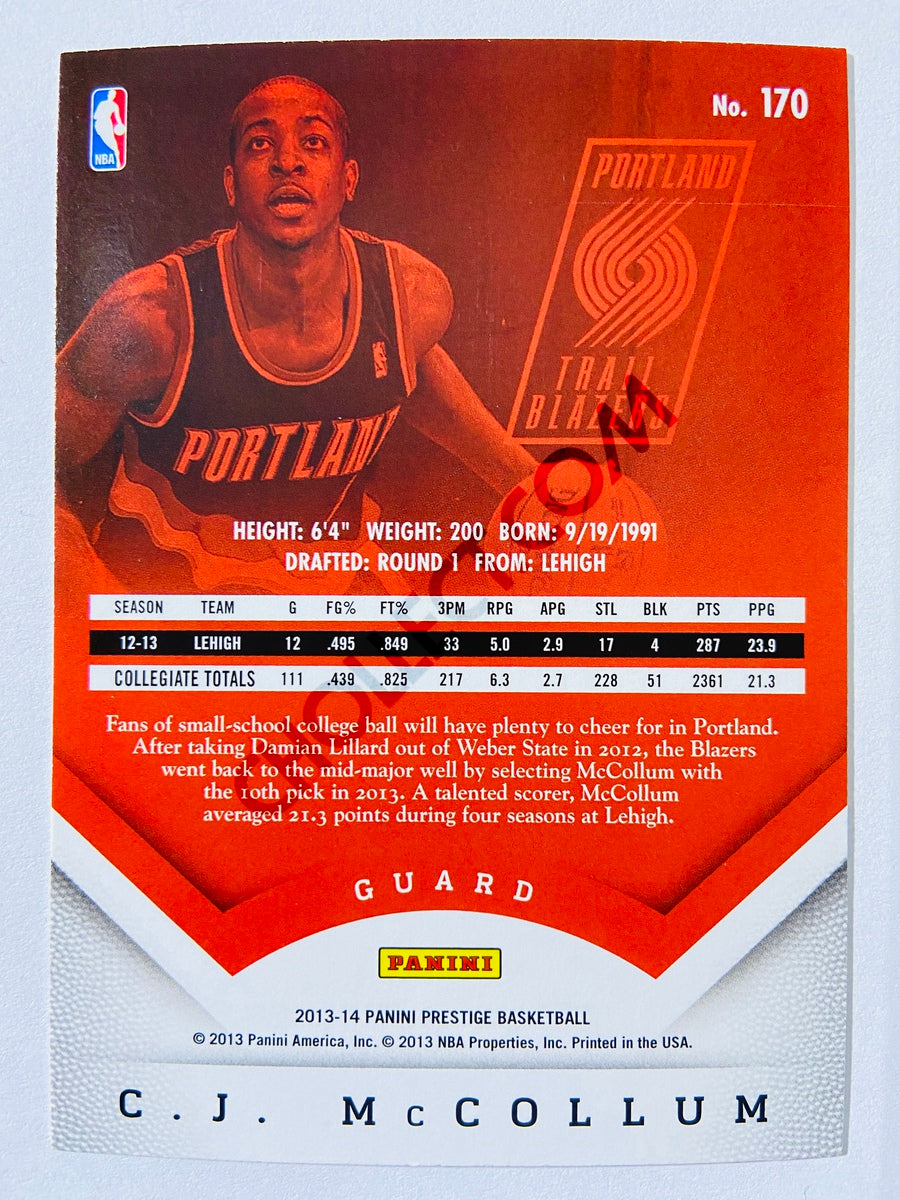 CJ McCollum - Portland Trail Blazers 2013-14 Panini Prestige RC Rookie #170