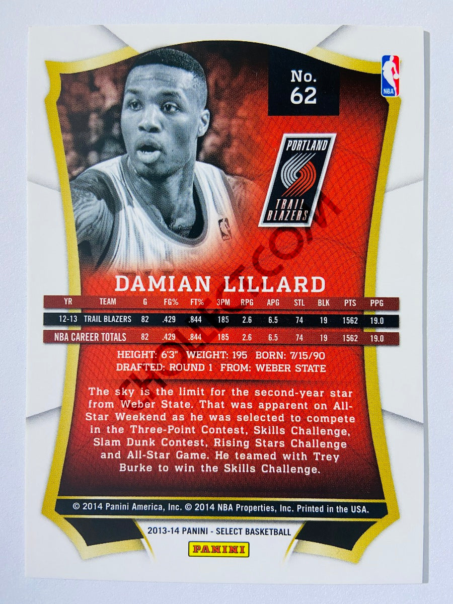 Damian Lillard - Portland Trail Blazers 2013-14 Panini Select #62