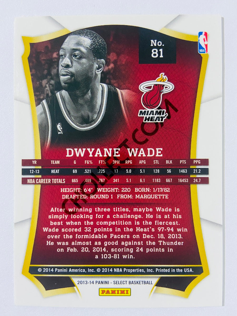 Dwyane Wade - Miami Heat 2013-14 Panini Select #81