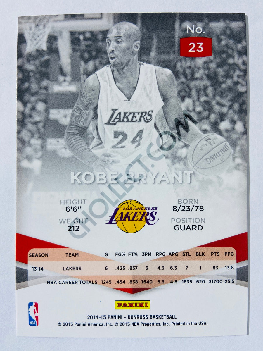 Kobe Bryant - Los Angeles Lakers 2014-15 Panini Donruss Elite #23