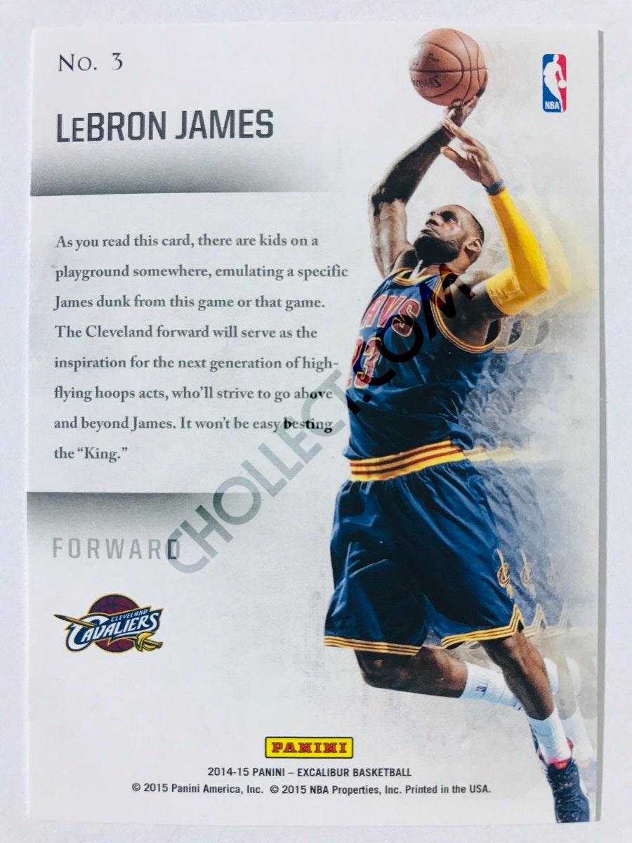 LeBron James - Cleveland Cavaliers 2014-15 Panini Excalibur Slam Inc. #3