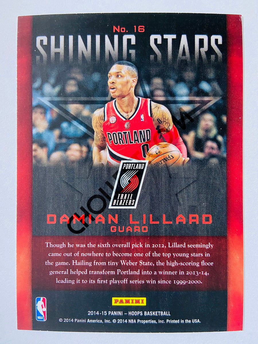 Damian Lillard - Portland Trail Blazers 2014-15 Panini Hoops Shining Stars #16