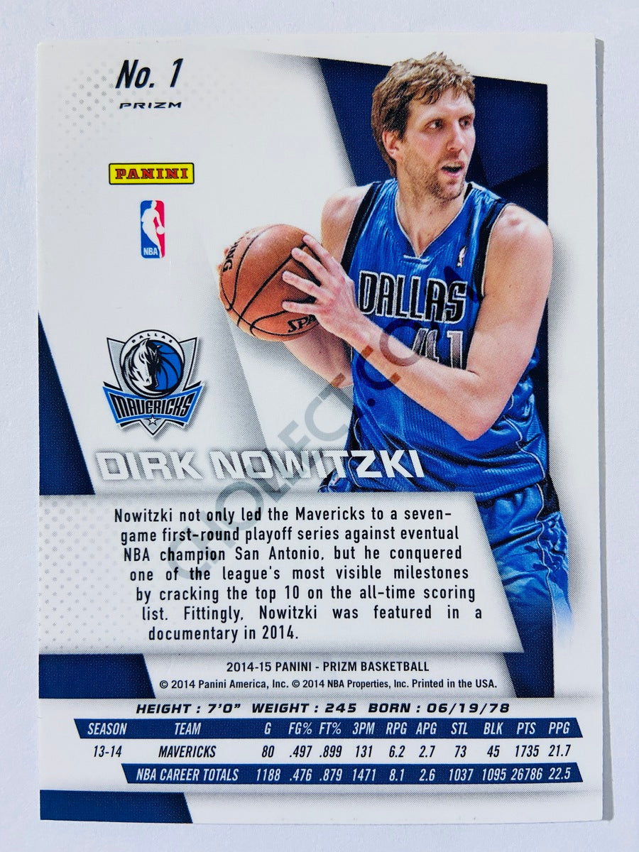 Dirk Nowitzki - Dallas Mavericks 2014-15 Panini Prizm SP Variation #1