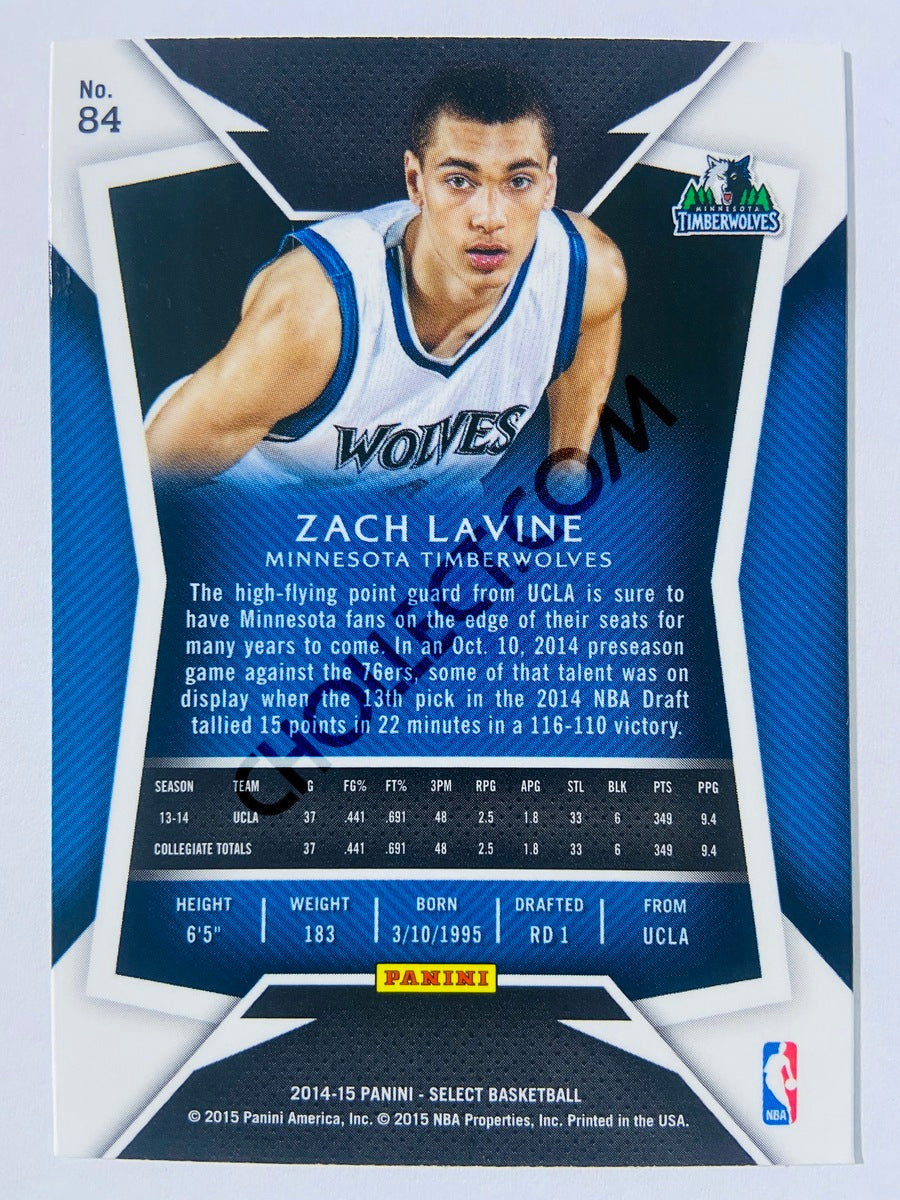 Zach Lavine - Minnesota Timberwolves 2014-15 Panini Select RC Rookie #84