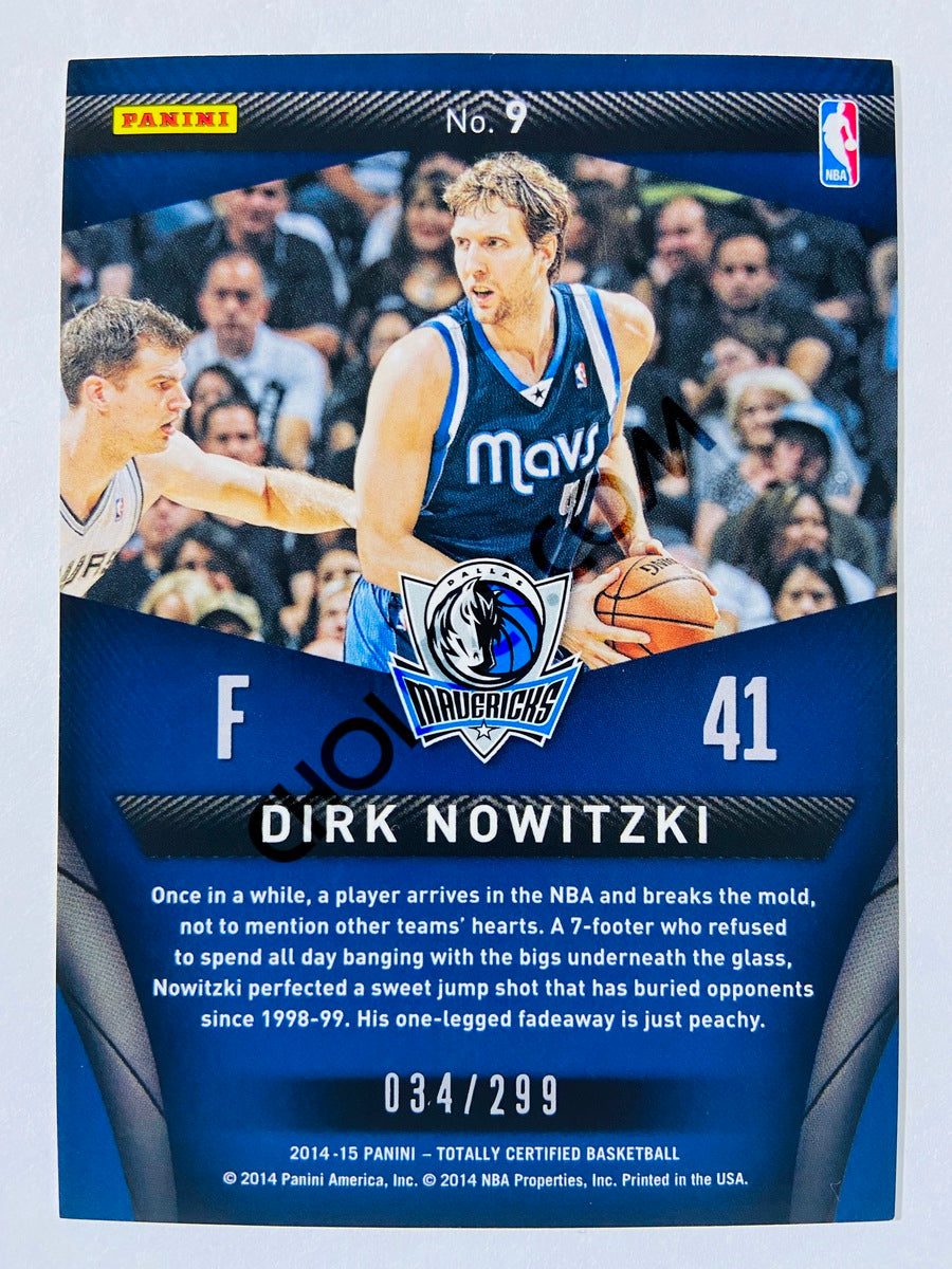 Dirk Nowitzki - Dallas Mavericks 2014-15 Panini Totally Certified Certified Skills #9 | 034/299