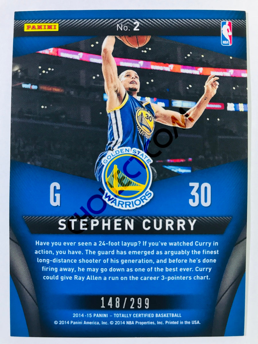 Stephen Curry - Golden State Warriors 2014-15 Panini Totally Certified Certified Skills #2 148/299