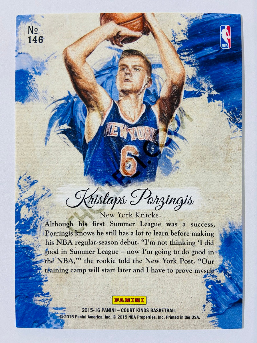 Kristaps Porzingis - Dallas Mavericks 2015-16 Panini Court Kings RC Rookie #146