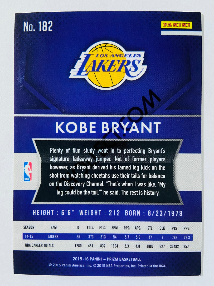 Kobe Bryant - Los Angeles Lakers 2015-16 Panini Prizm #182