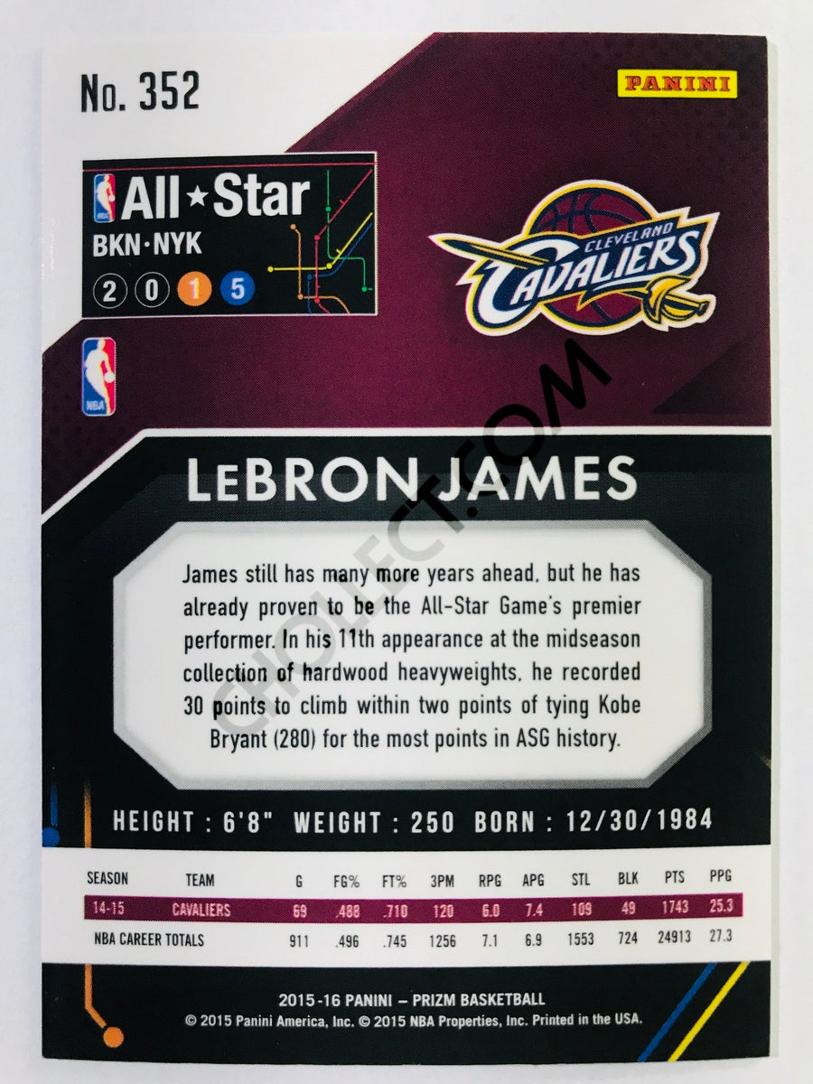 LeBron James - Cleveland Cavaliers 2015-16 Panini Prizm All-Star Team Insert #352