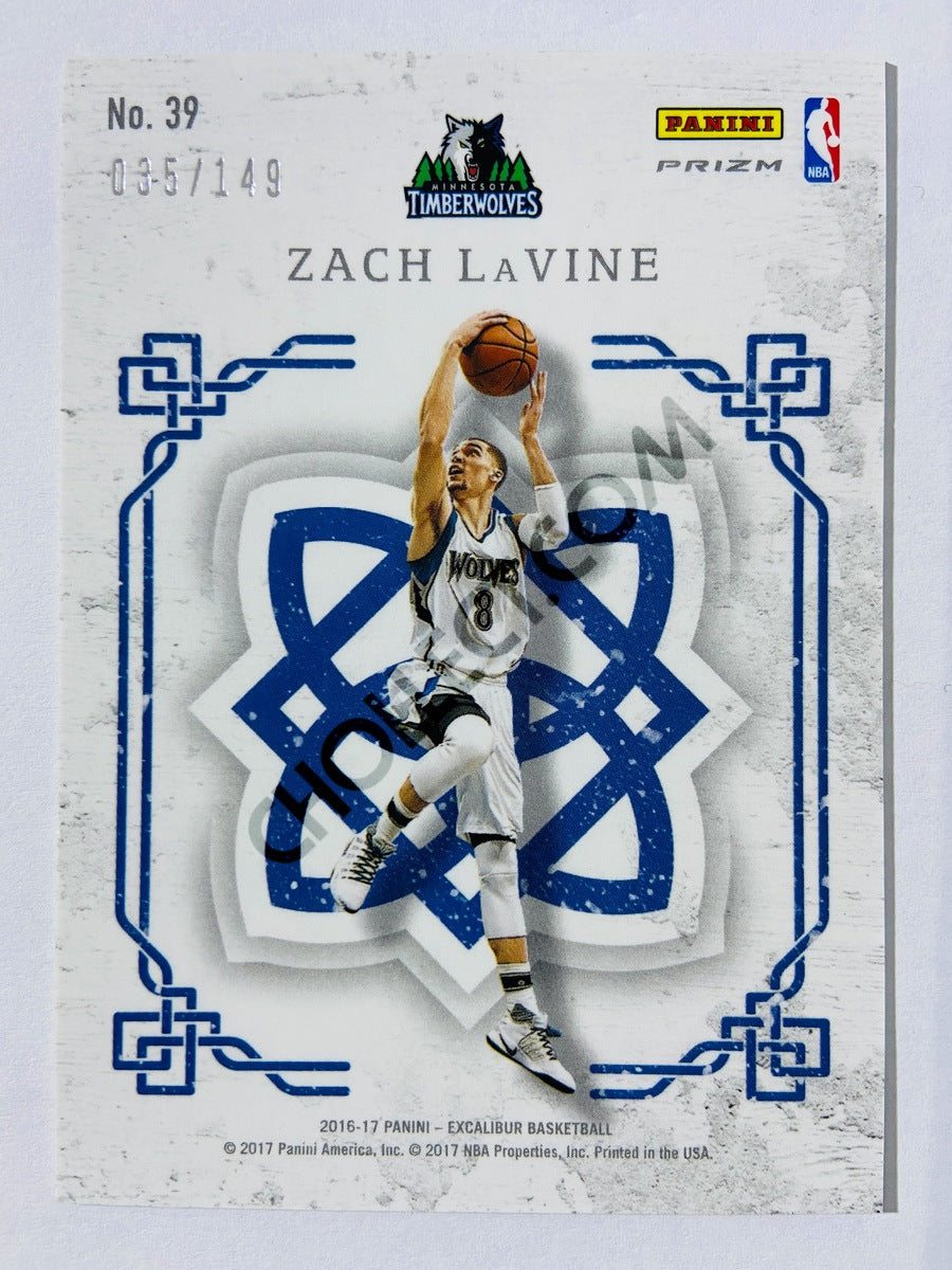 Zach Lavine - Minnesota Timberwolves 2016-17 Panini Excalibur Crusade #39 Blue Parallel 035/149