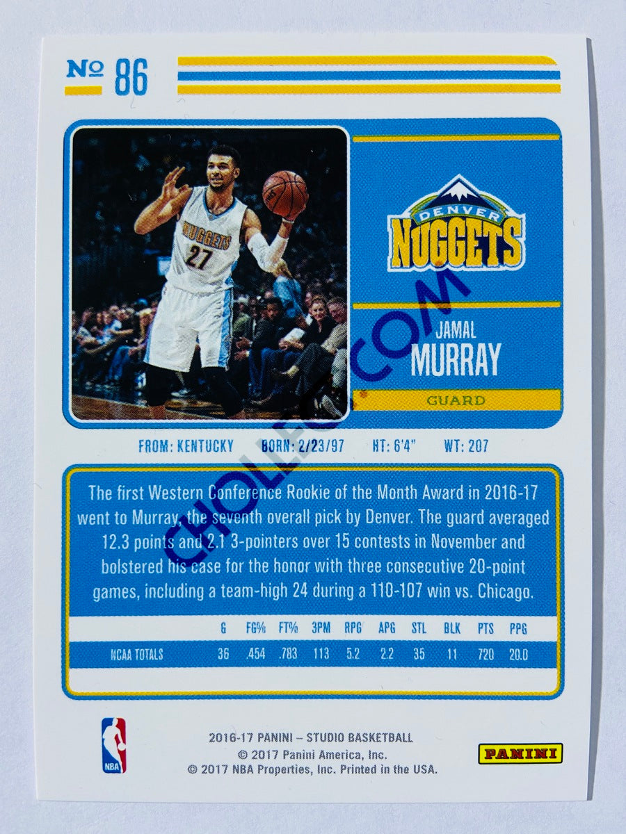 Jamal Murray - Denver Nuggets 2016-17 Panini Studio Action RC Rookie #86