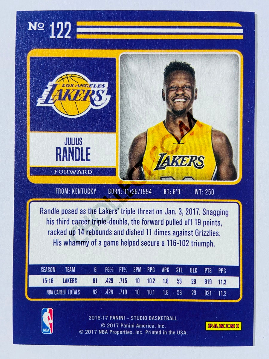 Julius Randle - Los Angeles Lakers 2016-17 Panini Studio Portrait #122