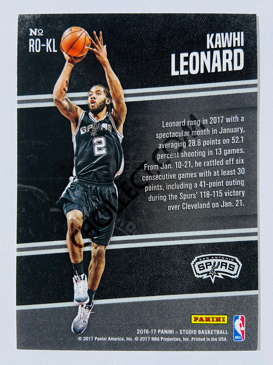Kawhi Leonard - San Antonio Spurs 2016-17 Panini Studio Rising to the Occasion #RO-JB