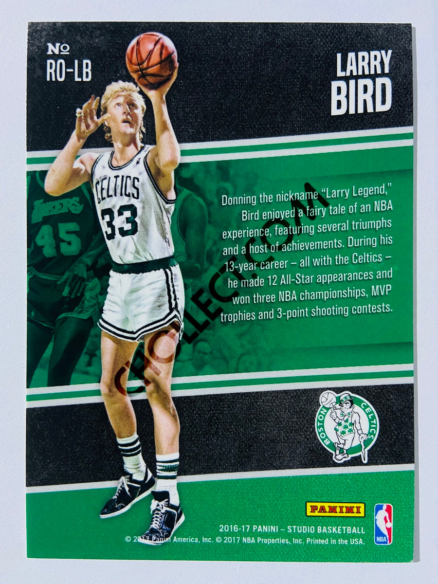 Larry Bird - Boston Celtics 2016-17 Panini Studio Rising to the Occasion #RO-LB