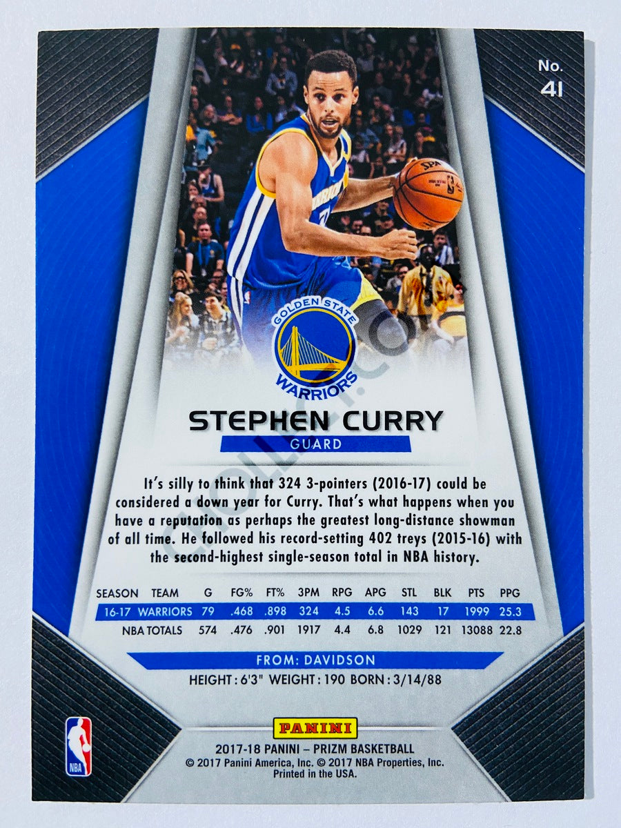 Stephen Curry - Golden State Warriors 2017-18 Panini Prizm #41