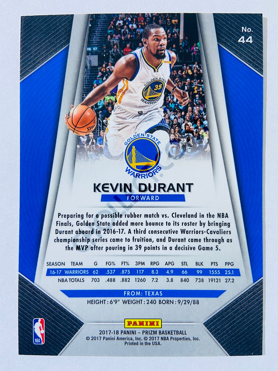 Kevin Durant - Golden State Warriors 2017-18 Panini Prizm #44