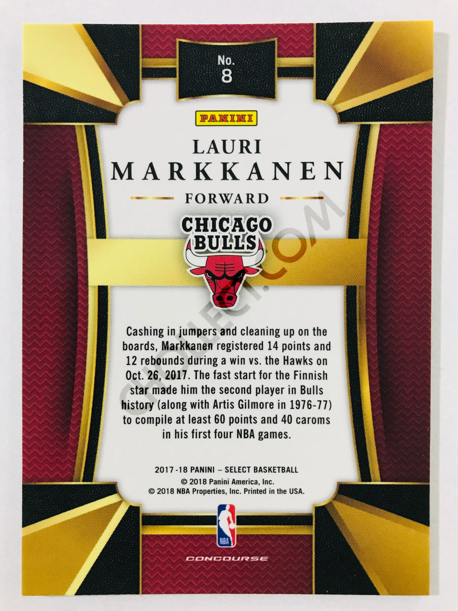 Lauri Markkanen - Chicago Bulls 2017-18 Panini Select RC Rookie #8