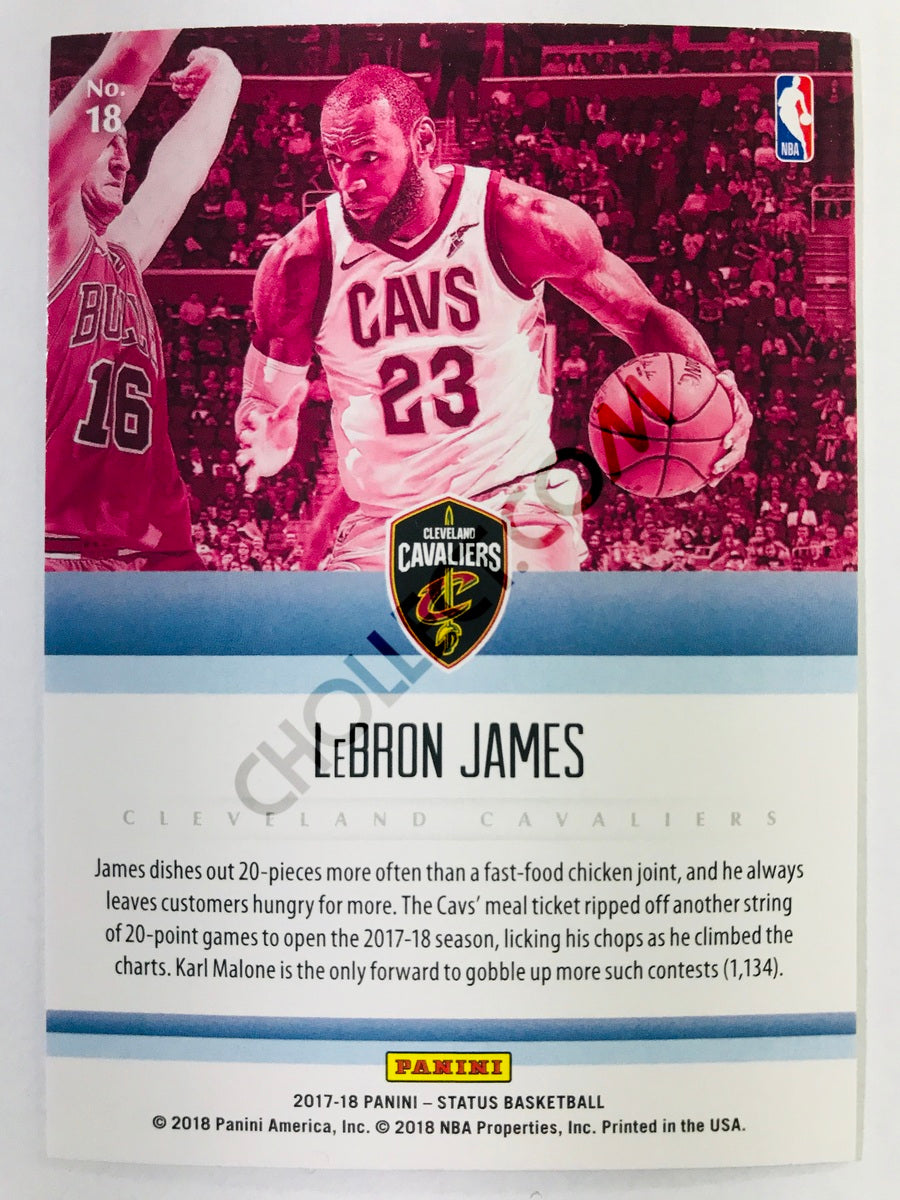 LeBron James - Cleveland Cavaliers 2017-18 Panini Status Symbols #18